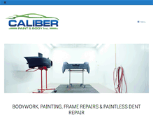 Tablet Screenshot of caliberpaintandbody.com